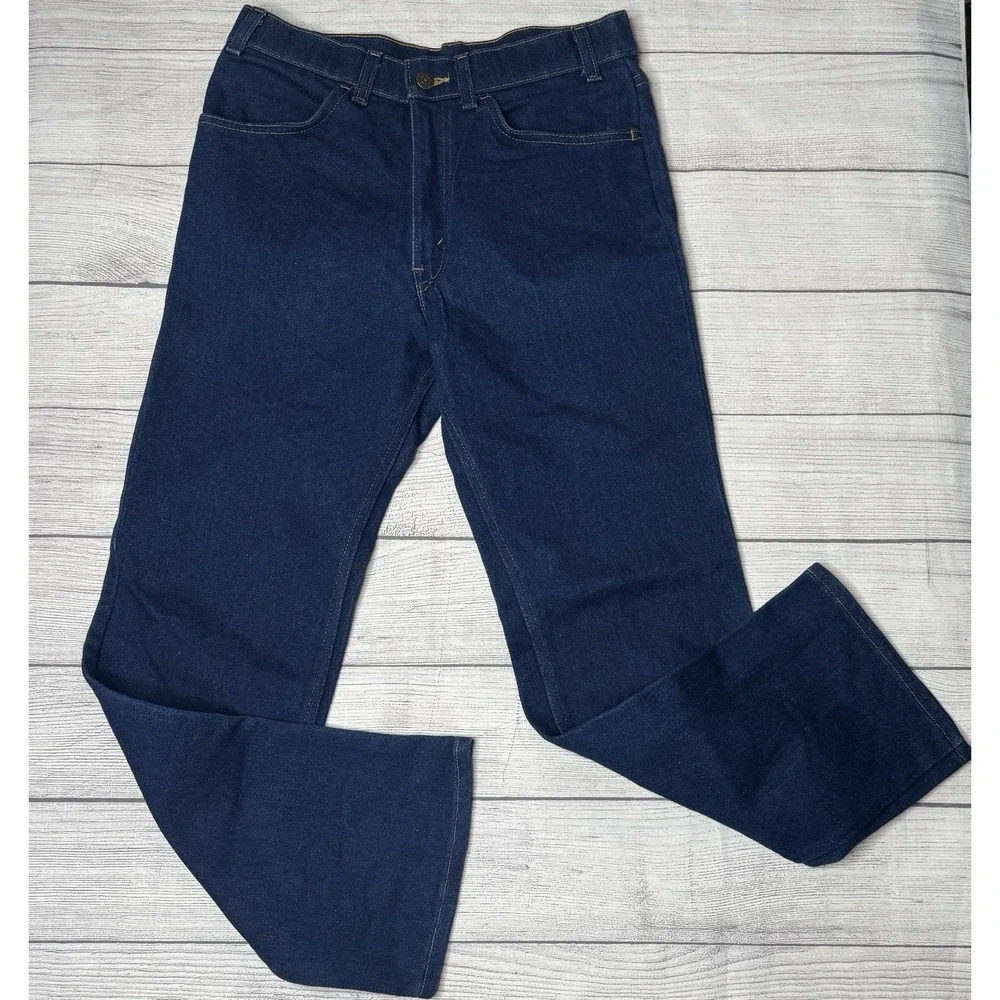 Levi's Men's Vintage Action Jeans Dark‎ Blue Denim Size 32x30 Made In USA